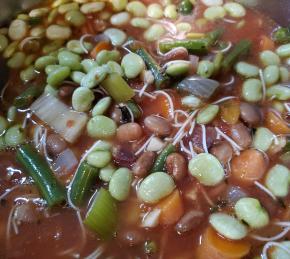 Prosciutto Fave Minestrone alla Riso Photo