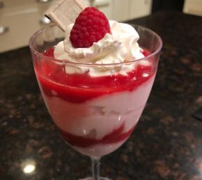 Raspberry White Chocolate Mousse Photo