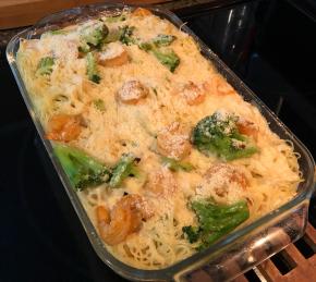 Shrimp Alfredo Broccoli Bake Photo