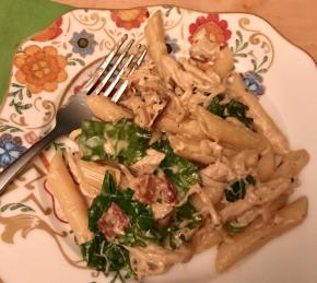 Pasta Carbonara with Chicken Photo