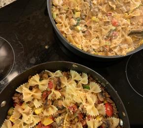 Pasta Primavera with Italian Turkey Sausage Photo