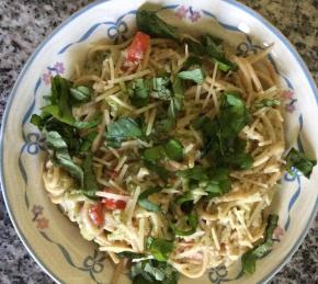 Pasta Primavera with Cauliflower Sauce Photo