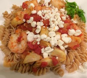 Shrimp Primavera with Goat Cheese Photo