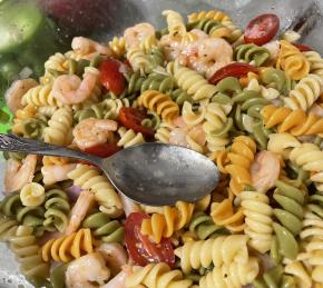 Shrimp Pasta Salad with Italian Dressing Photo