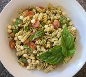 Pesto Pasta Caprese Salad Photo