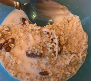 Overnight Coconut Pecan Steel Cut Oats Photo