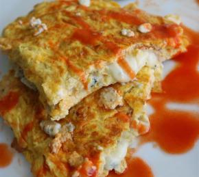 Buffalo Wings and Blue Cheese Omelet Photo