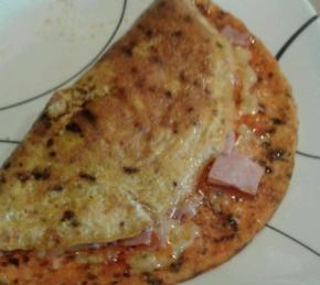 Chili Crisp Ham and Cheese Omelet Photo