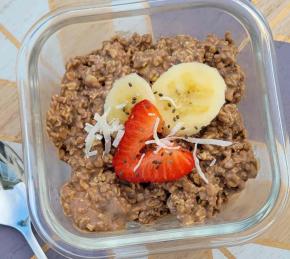 Peanut Butter Chocolate Overnight Oats Photo