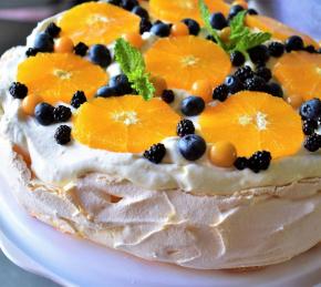 Orange-Berry Pavlova Photo