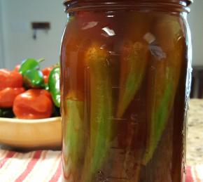 Spicy Pickled Okra Photo