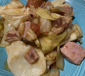 Pierogies and Cabbage Photo