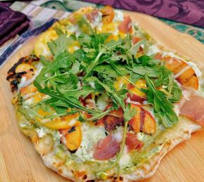 Prosciutto Peach Pizza Photo