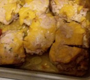 Baked Stuffed Pork Chops Photo