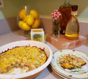 Chicken Breast Pot Pie with Cauliflower Crust Photo