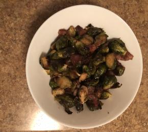 Maple Roasted Brussels Sprouts with Bacon Photo