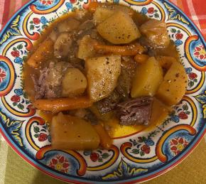 Pot Roast, Vegetables, and Beer Photo