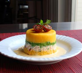 Peruvian Potato-Chicken Salad (Causa Rellena) Photo