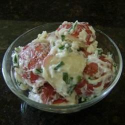 Red Potato Salad with Sour Cream and Chives Photo