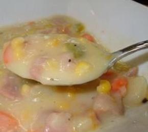 Baked Potato Soup with Rivels Photo