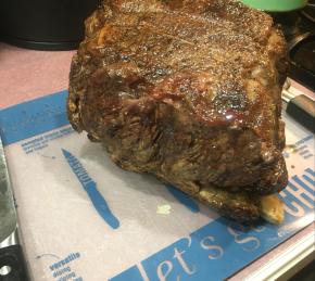 Cast-Iron Skillet Prime Rib Roast and Gravy Photo