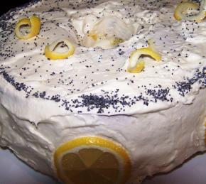 Ukrainian Sour Cream Poppy Seed Cake Photo