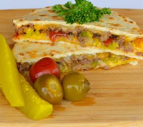 Cheeseburger Quesadilla Photo