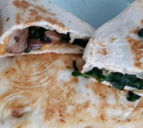 Spinach and Mushroom Quesadillas Photo