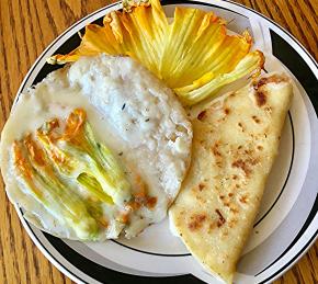 Quesadillas de Flor de Calabaza (Zucchini Blossom Quesadillas) Photo