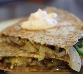 Caramelized Onion and Jalapeño Quesadillas Photo