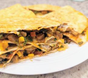 Andouille and Poblano Quesadillas Photo