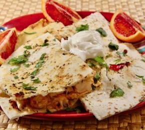 Shrimp Quesadillas with Cilantro and Lime Photo