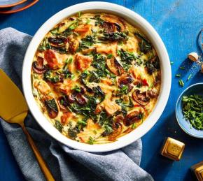 Salmon and Swiss Chard Quiche Photo