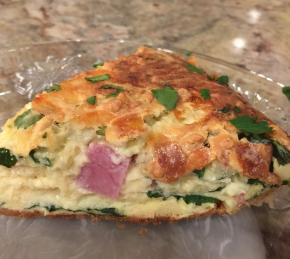 Spinach and Ham Quiche Photo