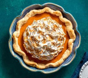 Pumpkin Pie with Vanilla Meringue Photo