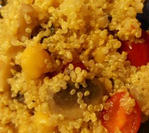 Quinoa with Chickpeas and Tomatoes Photo