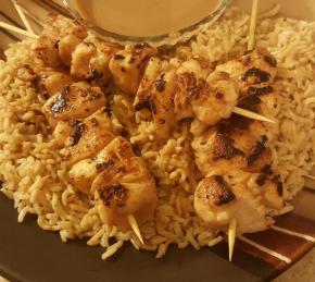 Indonesian Chicken Skewers with Peanut Sauce (Satay Ayam) Photo