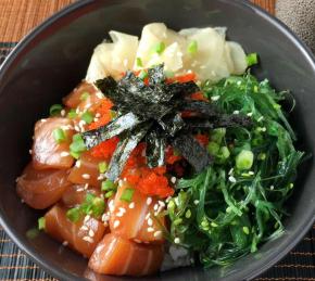 Do-It-Yourself Salmon Poke Bowls Photo