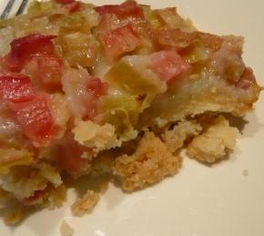 Fresh Rhubarb Torte Photo