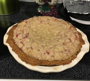 Sour Cream Rhubarb Pie Photo