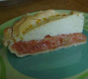 Dave's Rhubarb Custard Pie with Meringue Photo