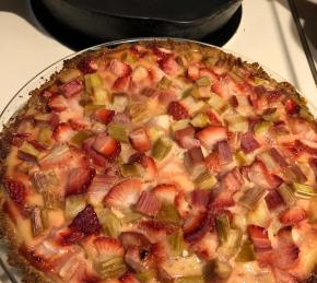 Chef Neal's Strawberry-Rhubarb Sour Cream Pies Photo