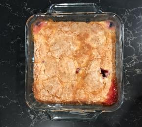 Old Fashioned Rhubarb Cobbler Photo