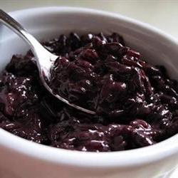 Thai Sticky Black Rice Pudding Photo