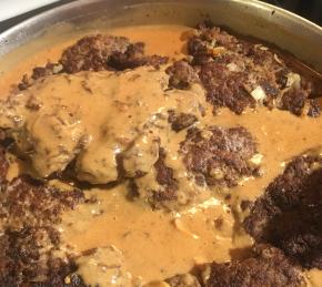 Scrumptious Salisbury Steak in Mushroom Gravy Photo