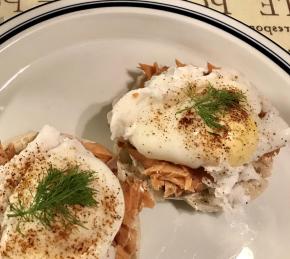 Smoked Salmon Dill Eggs Benedict Photo