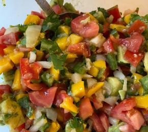 Avocado, Tomato and Mango Salsa Photo