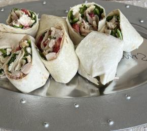 Rotisserie Chicken Wrap with Strawberries Photo