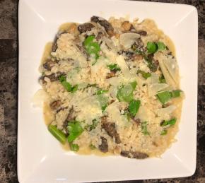 Mushroom Asparagus Risotto Photo