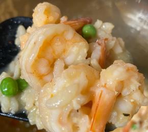 Instant Pot Shrimp Risotto with Peas Photo